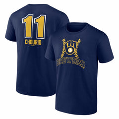 Jackson Chourio Milwaukee Brewers Fastball Player Name & Number T-Shirt Outlet