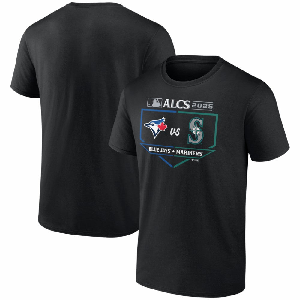Toronto Blue Jays vs. Seattle Mariners 2025 American League Championship Series Matchup Batter's Box T-Shirt Sale