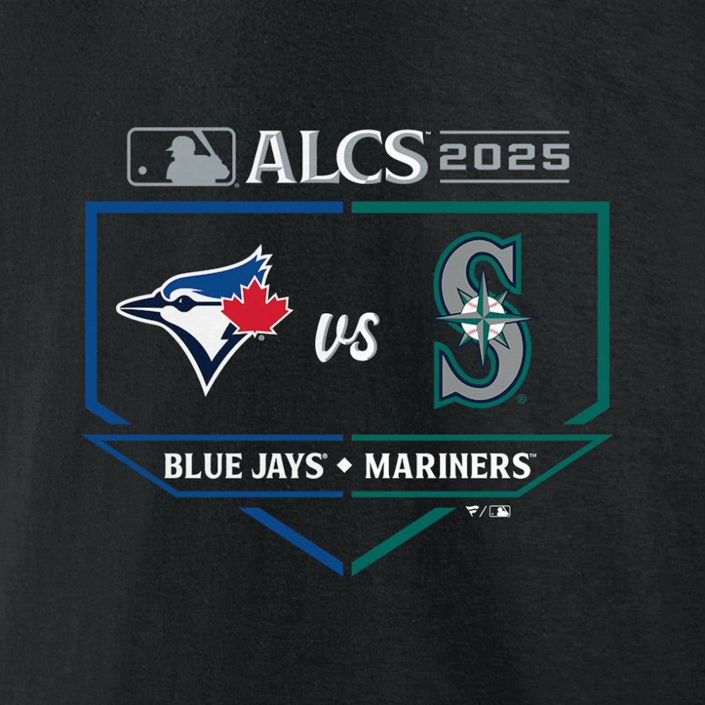 Toronto Blue Jays vs. Seattle Mariners 2025 American League Championship Series Matchup Batter's Box T-Shirt Sale