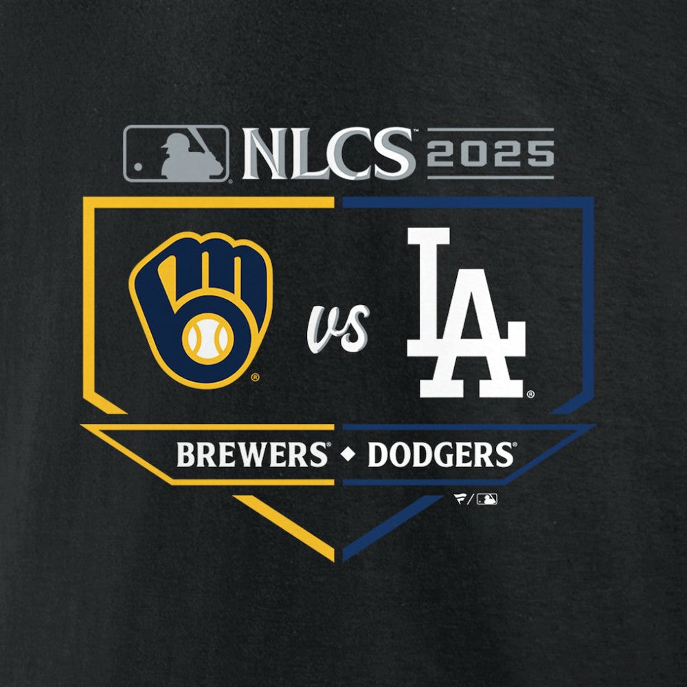 Milwaukee Brewers vs. Los Angeles Dodgers 2025 National League Championship Series Matchup Batter's Box T-Shirt Online