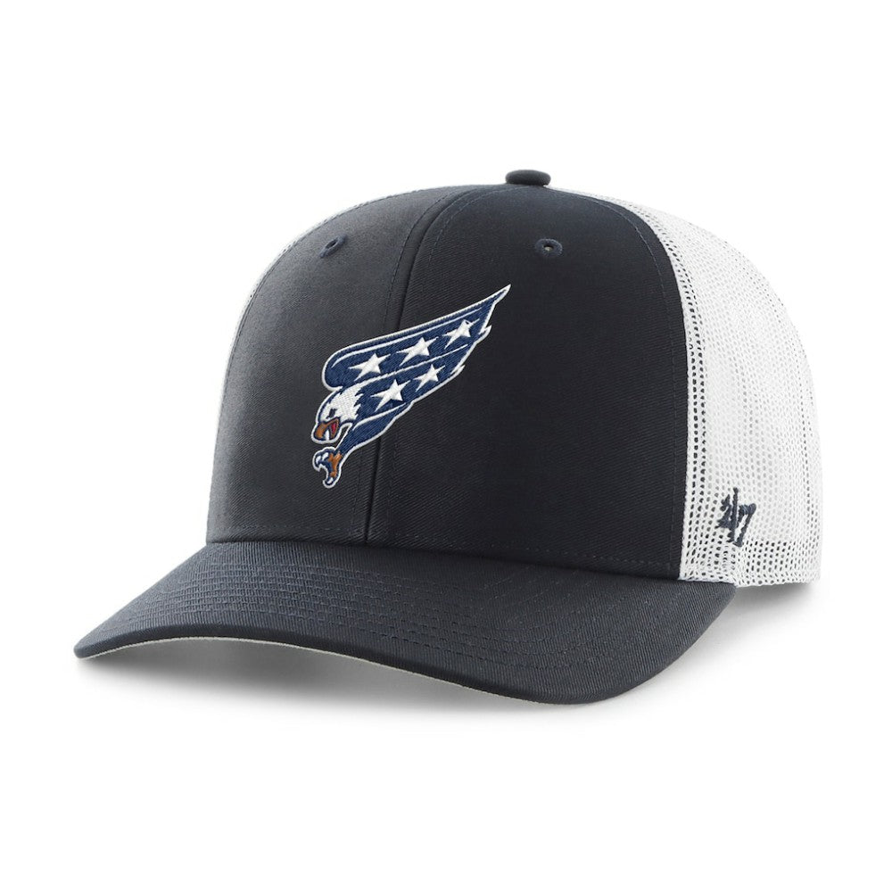 Washington Capitals '47 Logo Trucker Adjustable Hat - Navy/White | 47 brand discount