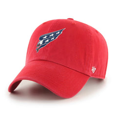Washington Capitals '47 Alternate Clean Up Adjustable Hat - Red | 47 brand Lifestyle