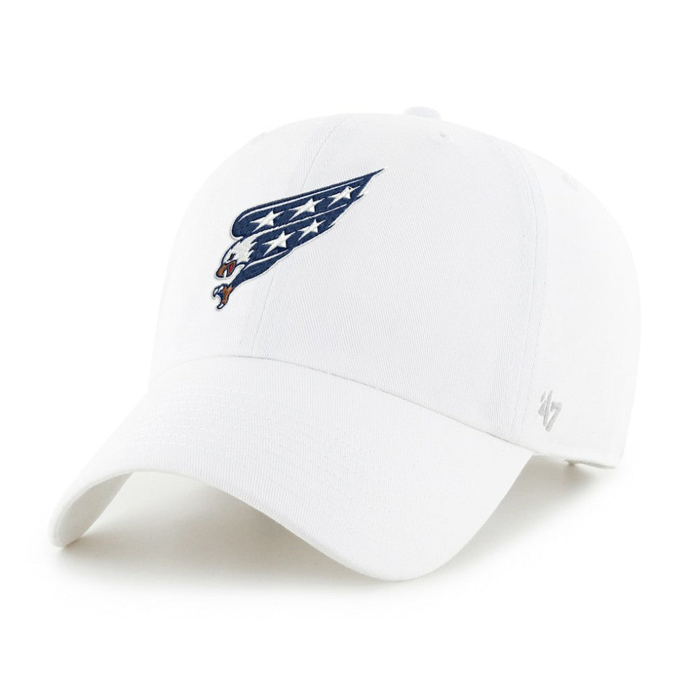 Washington Capitals '47 Alternate Clean Up Adjustable Hat - White | 47 brand discount