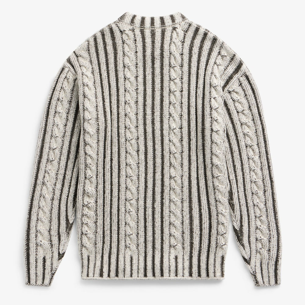 Detroit Lions Off Season x NFL Unisex Cable Knit Sweater - Cream/Gray - NFL