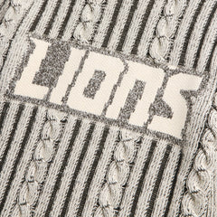 Detroit Lions Off Season x NFL Unisex Cable Knit Sweater - Cream/Gray - NFL