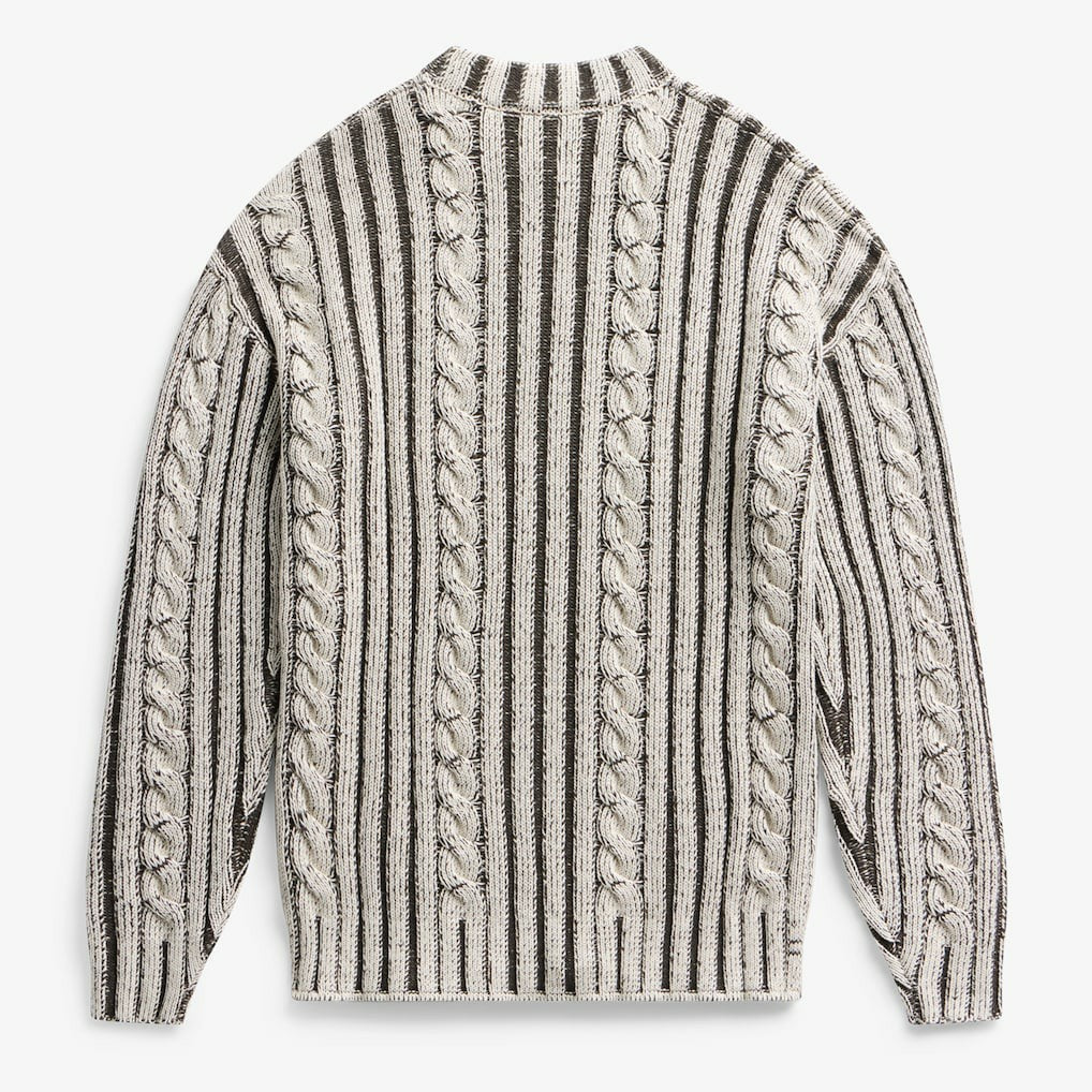 Buffalo Bills Off Season x NFL Unisex Cable Knit Sweater - Cream/Gray - NFL
