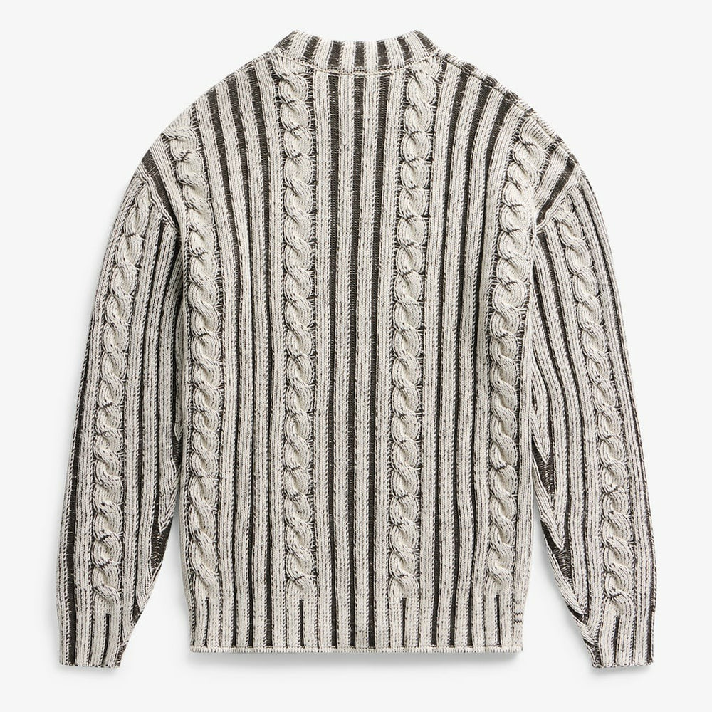 Buffalo Bills Off Season x NFL Unisex Cable Knit Sweater - Cream/Gray - NFL
