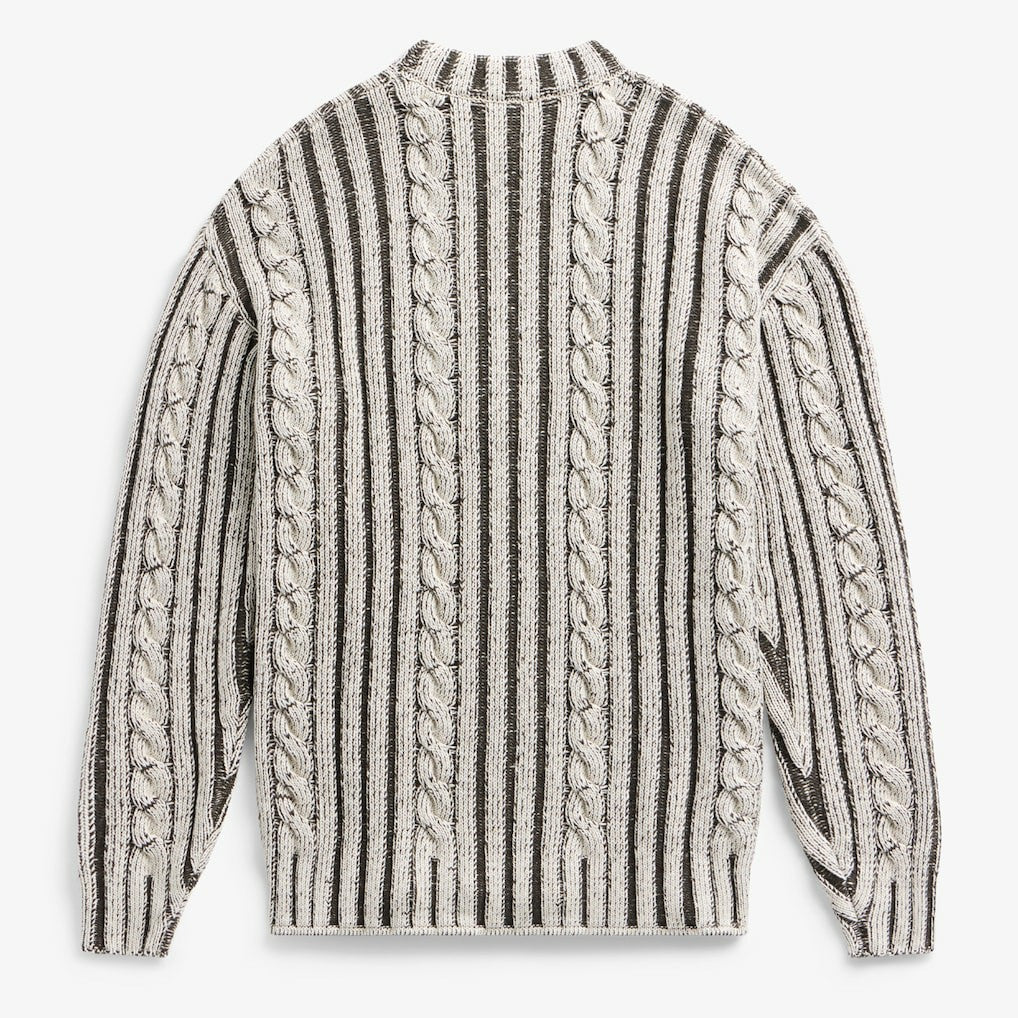 Kansas City Chiefs Off Season x NFL Unisex Cable Knit Sweater - Cream/Gray - NFL