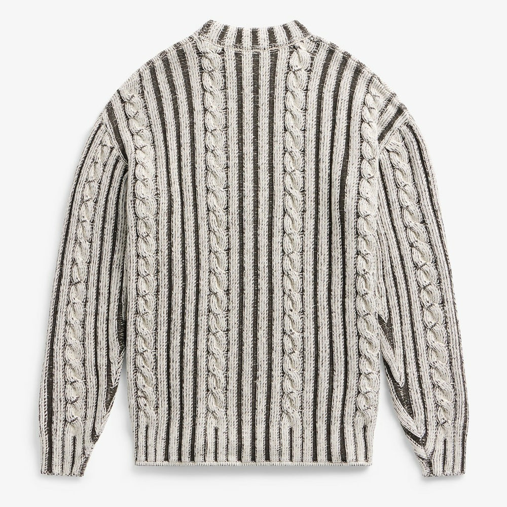 Kansas City Chiefs Off Season x NFL Unisex Cable Knit Sweater - Cream/Gray - NFL