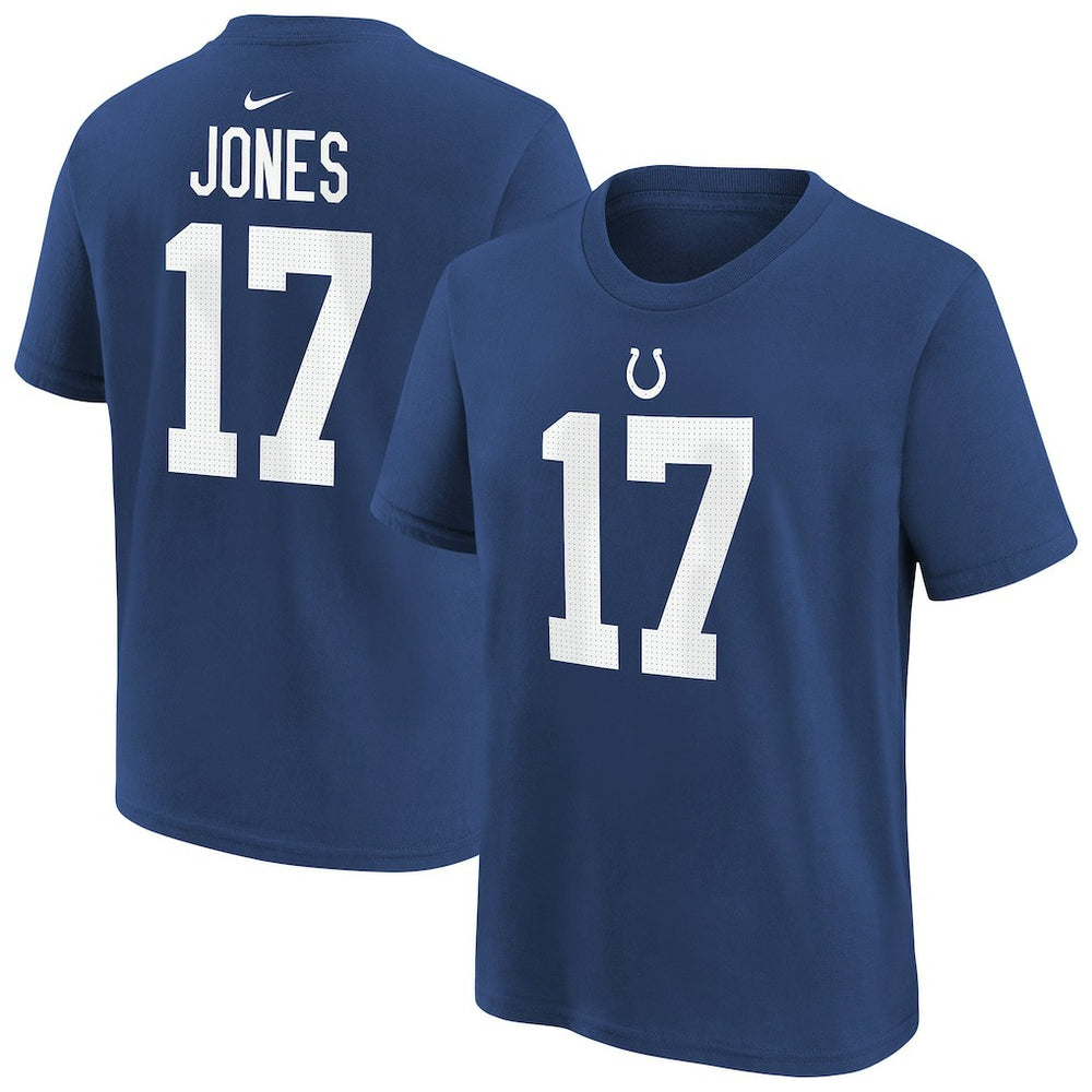 Daniel Jones Indianapolis Colts Youth Player Name & Number T-Shirt - Royal - Nike