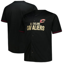 Fanatics Cleveland Cavaliers Big & Tall Pop Full-Button Jersey Black