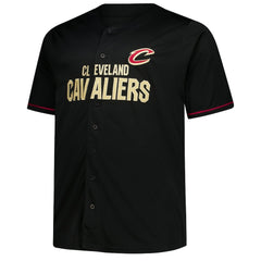 Fanatics Cleveland Cavaliers Big & Tall Pop Full-Button Jersey Black