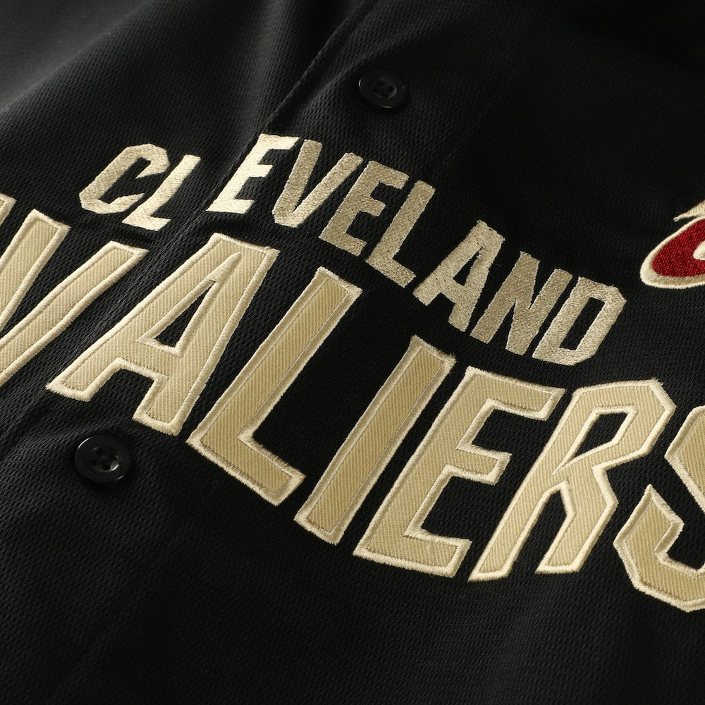 Fanatics Cleveland Cavaliers Big & Tall Pop Full-Button Jersey Black