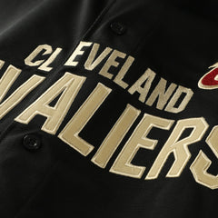 Fanatics Cleveland Cavaliers Big & Tall Pop Full-Button Jersey Black