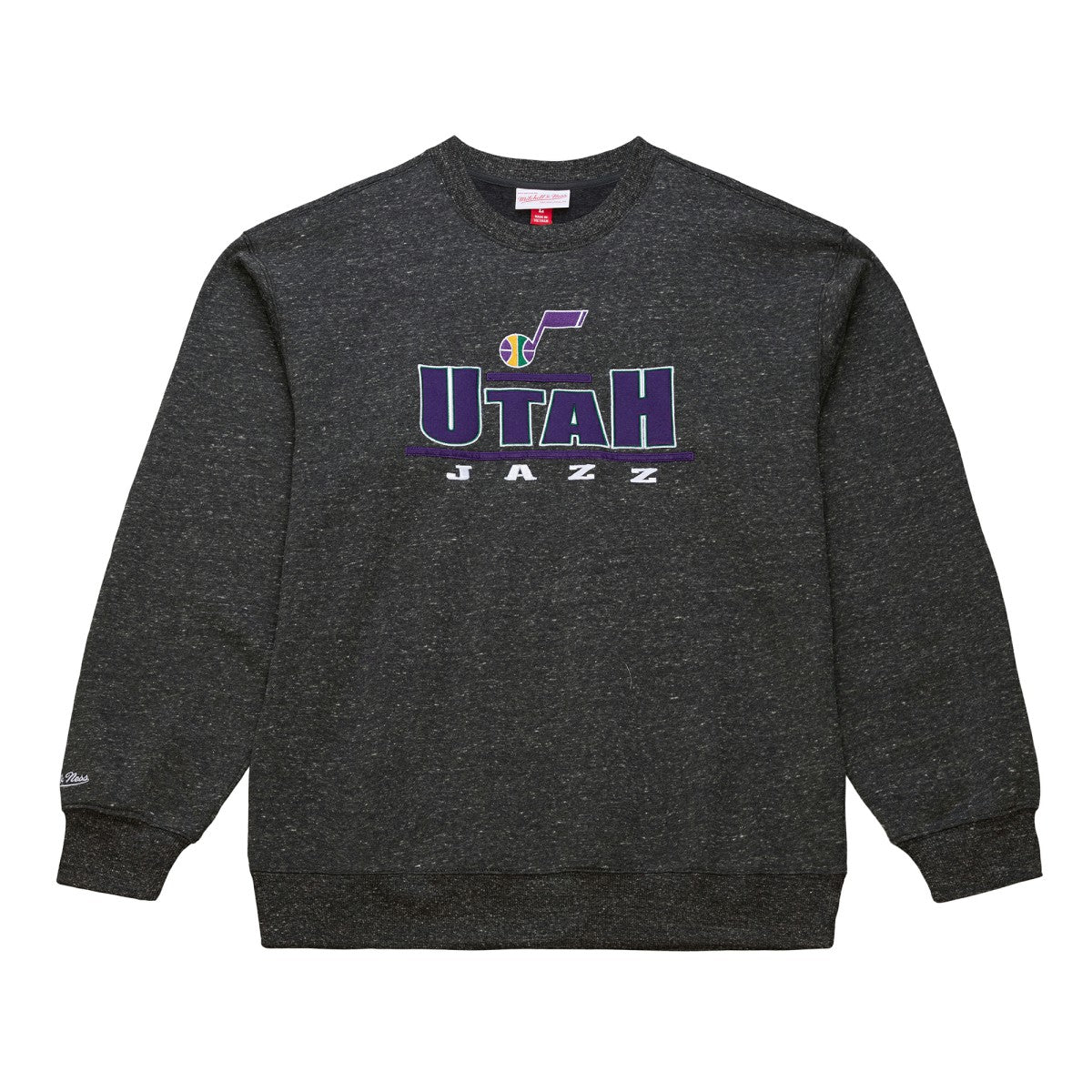 Mitchell & Ness Utah Jazz Throw It Back Fleece Sweatshirt Black