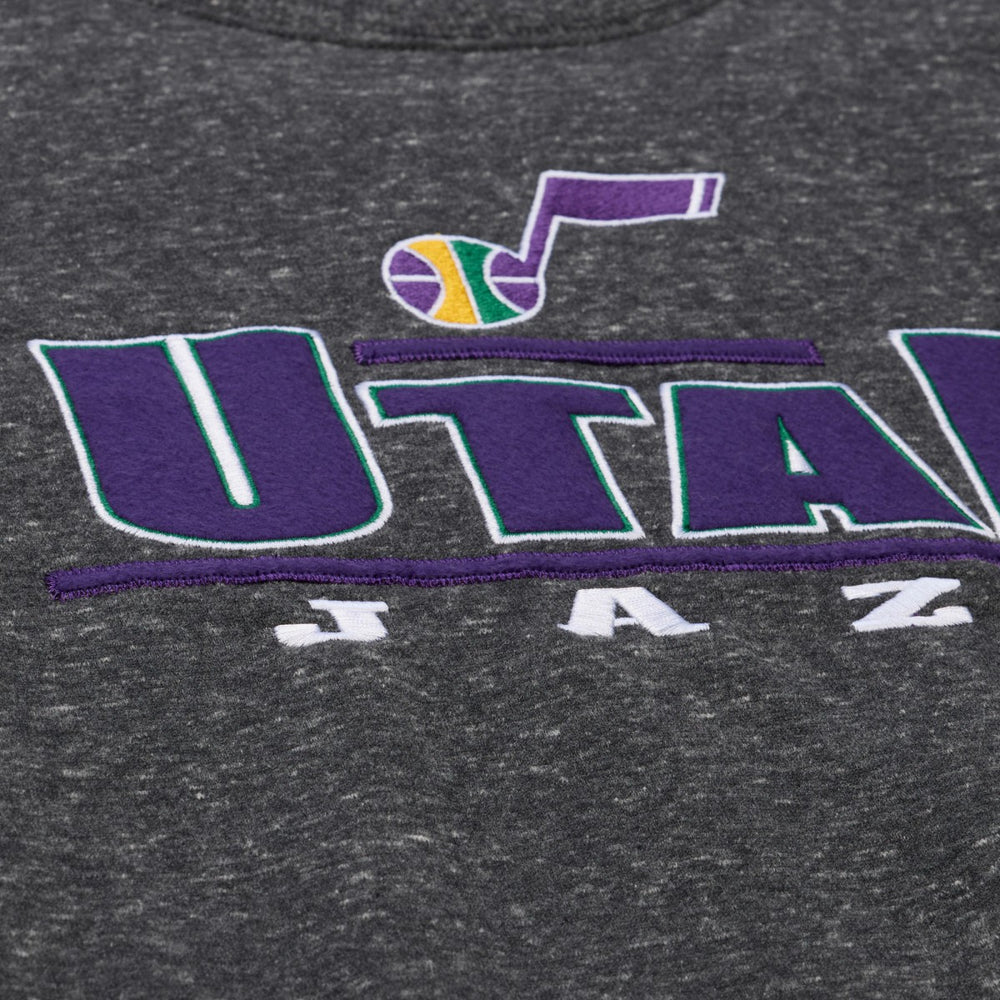 Mitchell & Ness Utah Jazz Throw It Back Fleece Sweatshirt Black