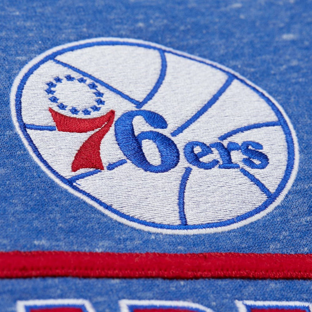 Mitchell & Ness Philadelphia 76ers Throw It Back Fleece Sweatshirt Royal