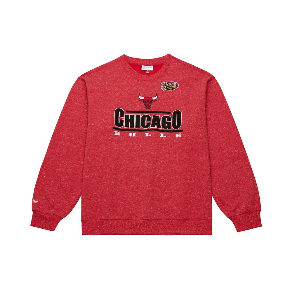 Mitchell & Ness Chicago Bulls Throw It Back Fleece Sweatshirt Red