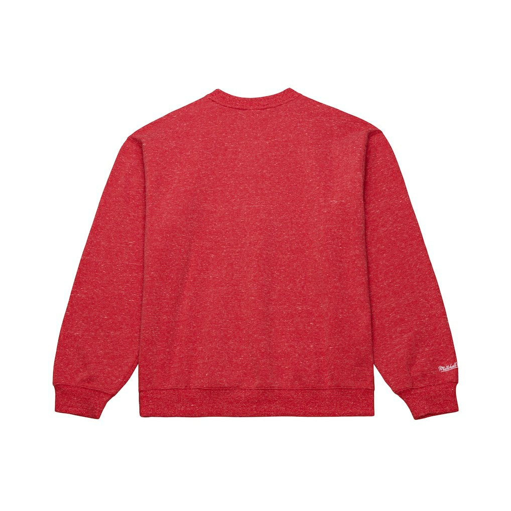 Mitchell & Ness Chicago Bulls Throw It Back Fleece Sweatshirt Red