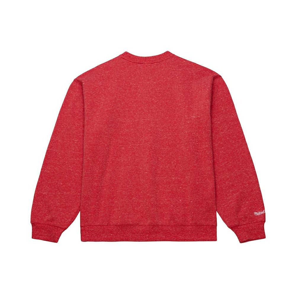 Mitchell & Ness Chicago Bulls Throw It Back Fleece Sweatshirt Red