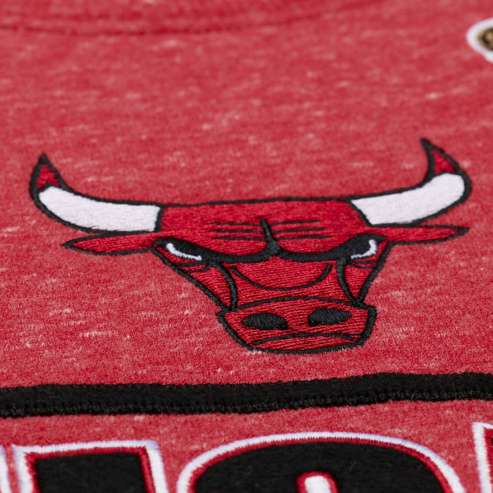 Mitchell & Ness Chicago Bulls Throw It Back Fleece Sweatshirt Red