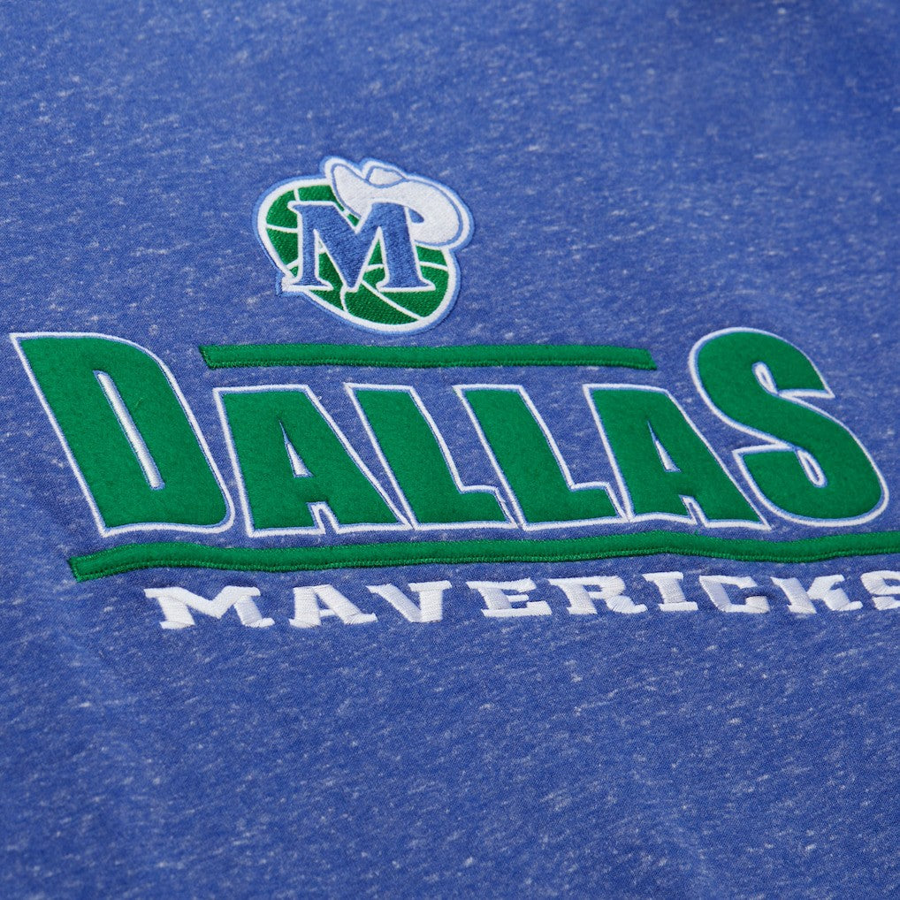 Mitchell & Ness Dallas Mavericks Throw It Back Fleece Sweatshirt Navy
