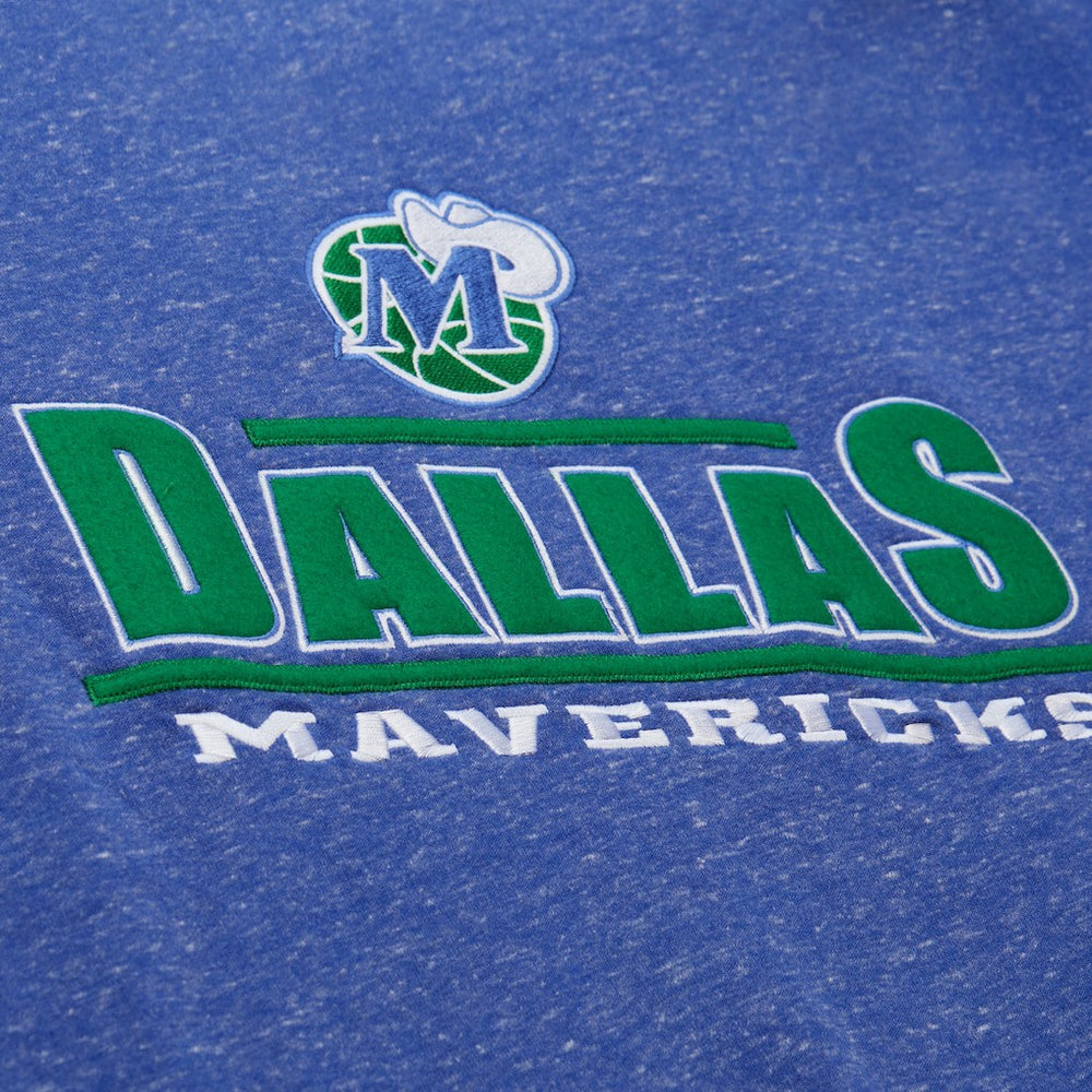 Mitchell & Ness Dallas Mavericks Throw It Back Fleece Sweatshirt Navy