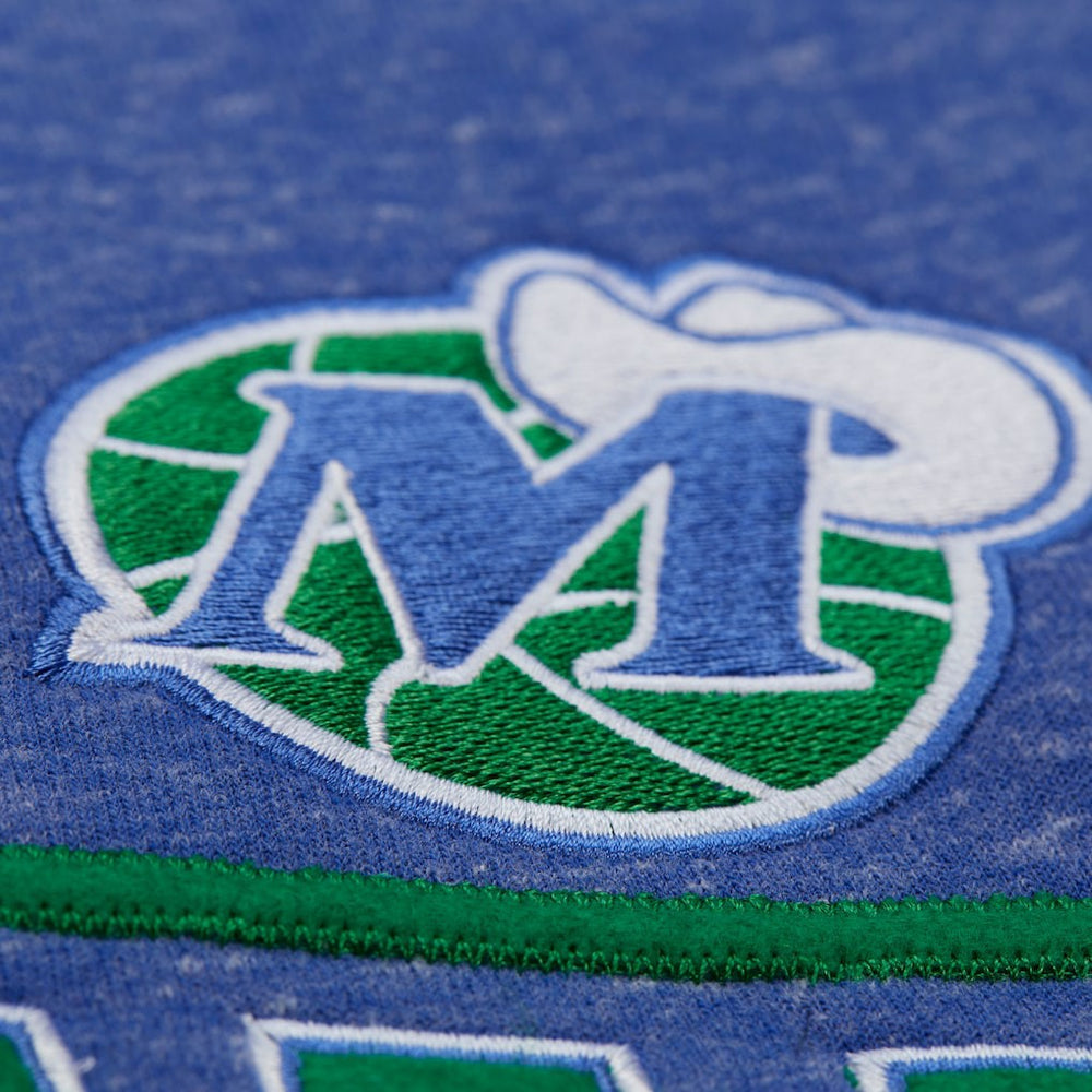 Mitchell & Ness Dallas Mavericks Throw It Back Fleece Sweatshirt Navy