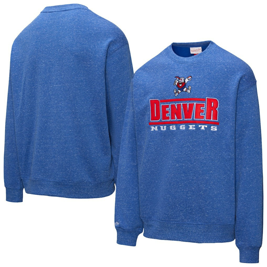 Mitchell & Ness Denver Nuggets Throw It Back Fleece Sweatshirt Royal