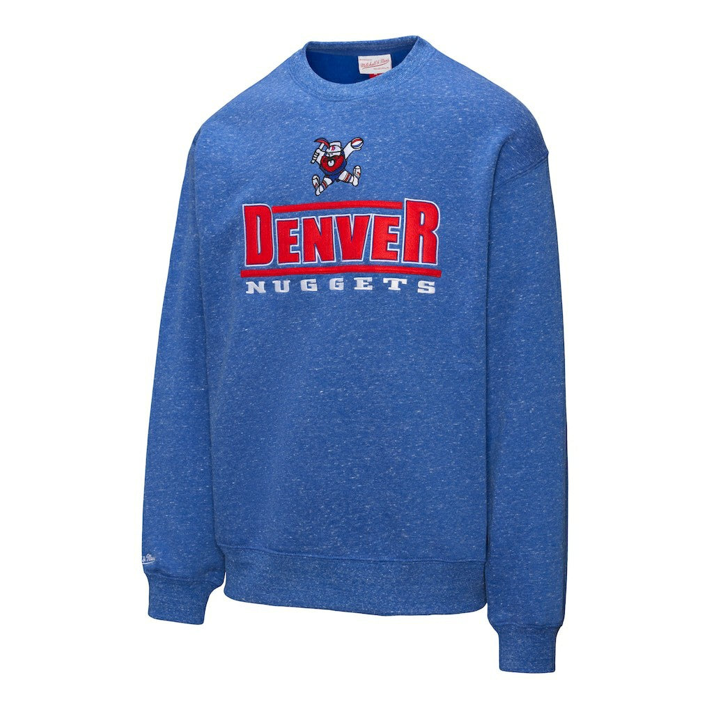 Mitchell & Ness Denver Nuggets Throw It Back Fleece Sweatshirt Royal