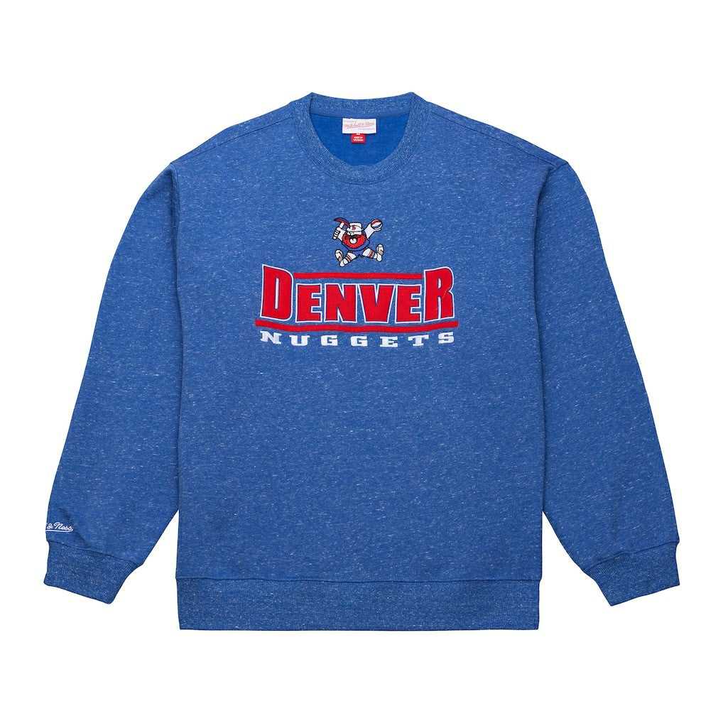 Mitchell & Ness Denver Nuggets Throw It Back Fleece Sweatshirt Royal