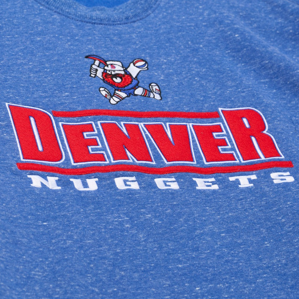 Mitchell & Ness Denver Nuggets Throw It Back Fleece Sweatshirt Royal