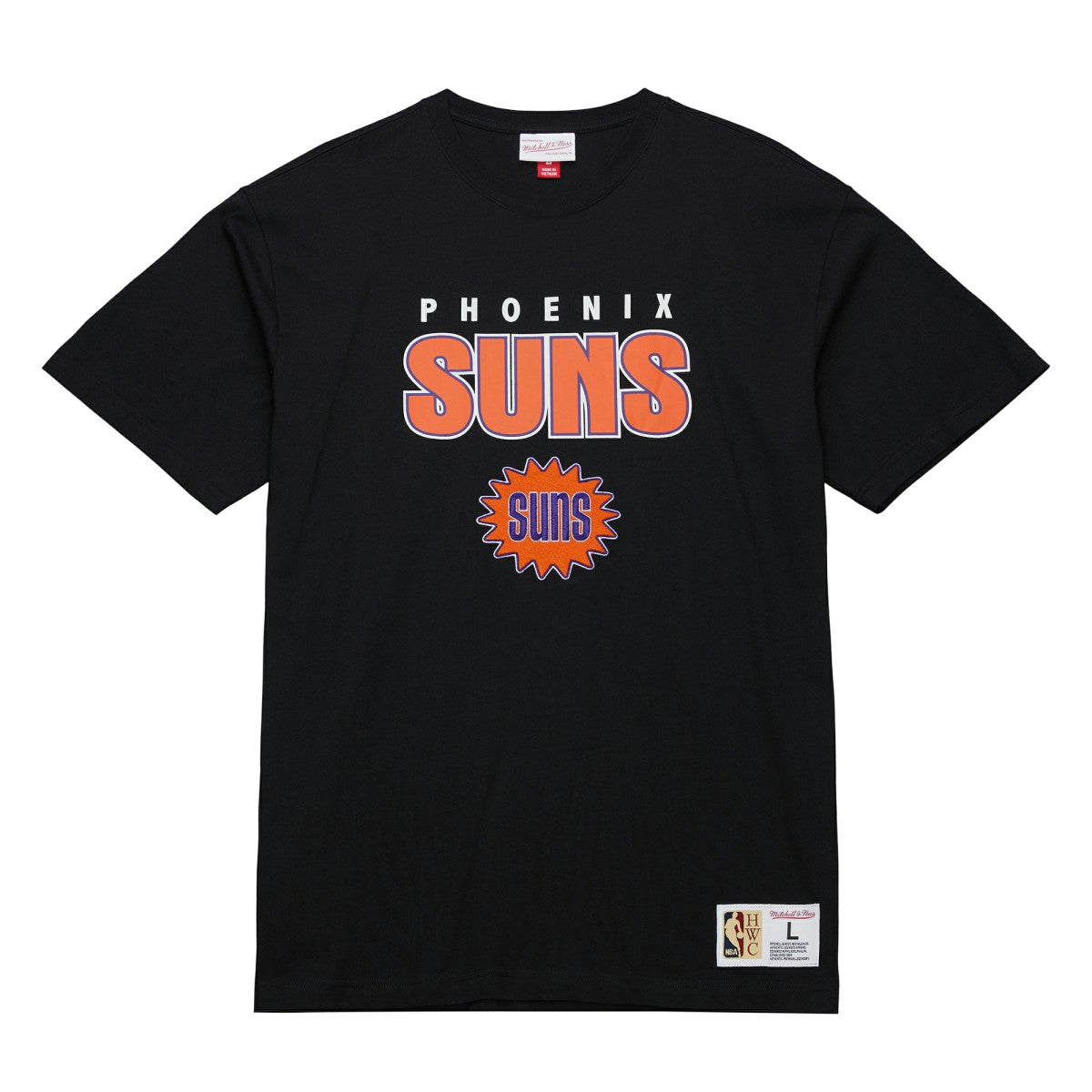 Mitchell & Ness Phoenix Suns Hardwood Classics Throw It Back Premium T-Shirt Black
