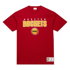 Mitchell & Ness Houston Rockets Hardwood Classics Throw It Back Premium T-Shirt Red