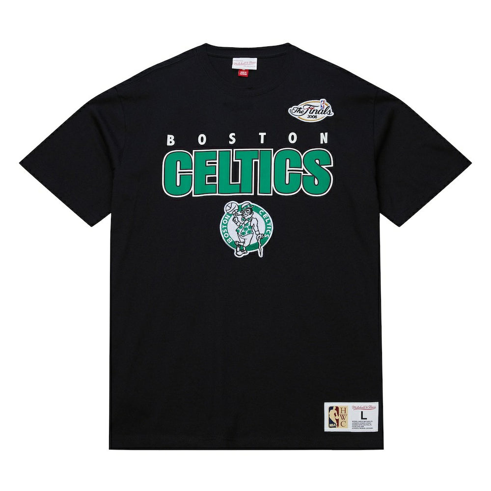 Mitchell & Ness Boston Celtics Hardwood Classics Throw It Back Premium T-Shirt Black