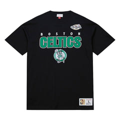Mitchell & Ness Boston Celtics Hardwood Classics Throw It Back Premium T-Shirt Black