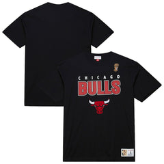 Mitchell & Ness Chicago Bulls Hardwood Classics Throw It Back Premium T-Shirt Black