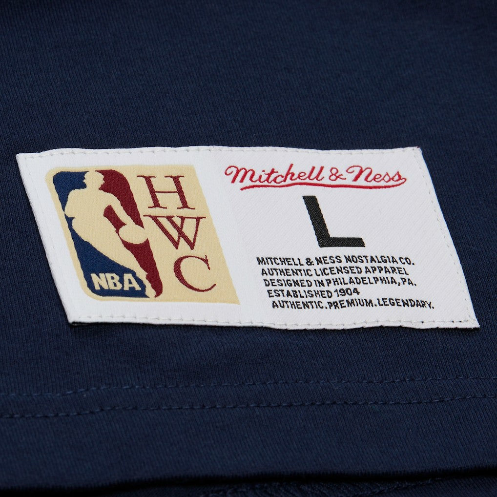 Mitchell & Ness Dallas Mavericks Hardwood Classics Throw It Back Premium T-Shirt Navy