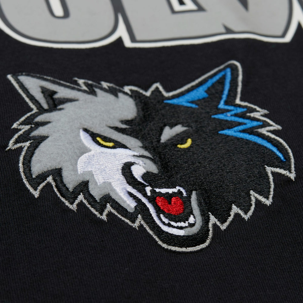 Mitchell & Ness Minnesota Timberwolves Hardwood Classics Throw It Back Premium T-Shirt Black