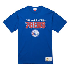 Mitchell & Ness Philadelphia 76ers Hardwood Classics Throw It Back Premium T-Shirt Royal