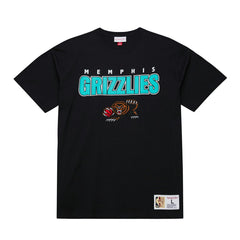 Mitchell & Ness Memphis Grizzlies Hardwood Classics Throw It Back Premium T-Shirt Black