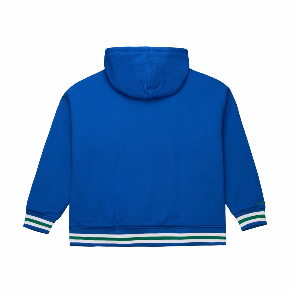 Mitchell & Ness Minnesota Timberwolves Throw It Back Quilted Fleece Quarter-Zip Hoodie Royal