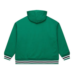 Mitchell & Ness Boston Celtics Throw It Back Quilted Fleece Quarter-Zip Hoodie Green