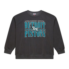 Mitchell & Ness Detroit Pistons NBA Downtown Collection Fleece Sweatshirt Black