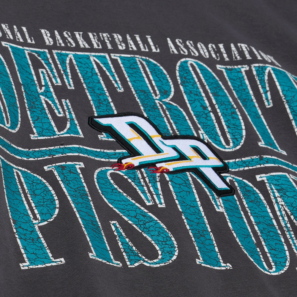 Mitchell & Ness Detroit Pistons NBA Downtown Collection Fleece Sweatshirt Black