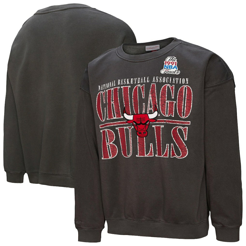 Mitchell & Ness Chicago Bulls NBA Downtown Collection Fleece Sweatshirt Black