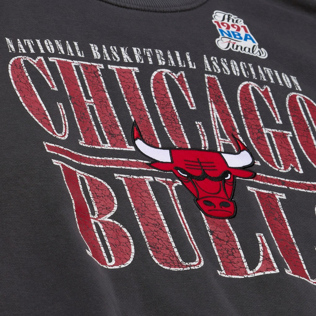 Mitchell & Ness Chicago Bulls NBA Downtown Collection Fleece Sweatshirt Black