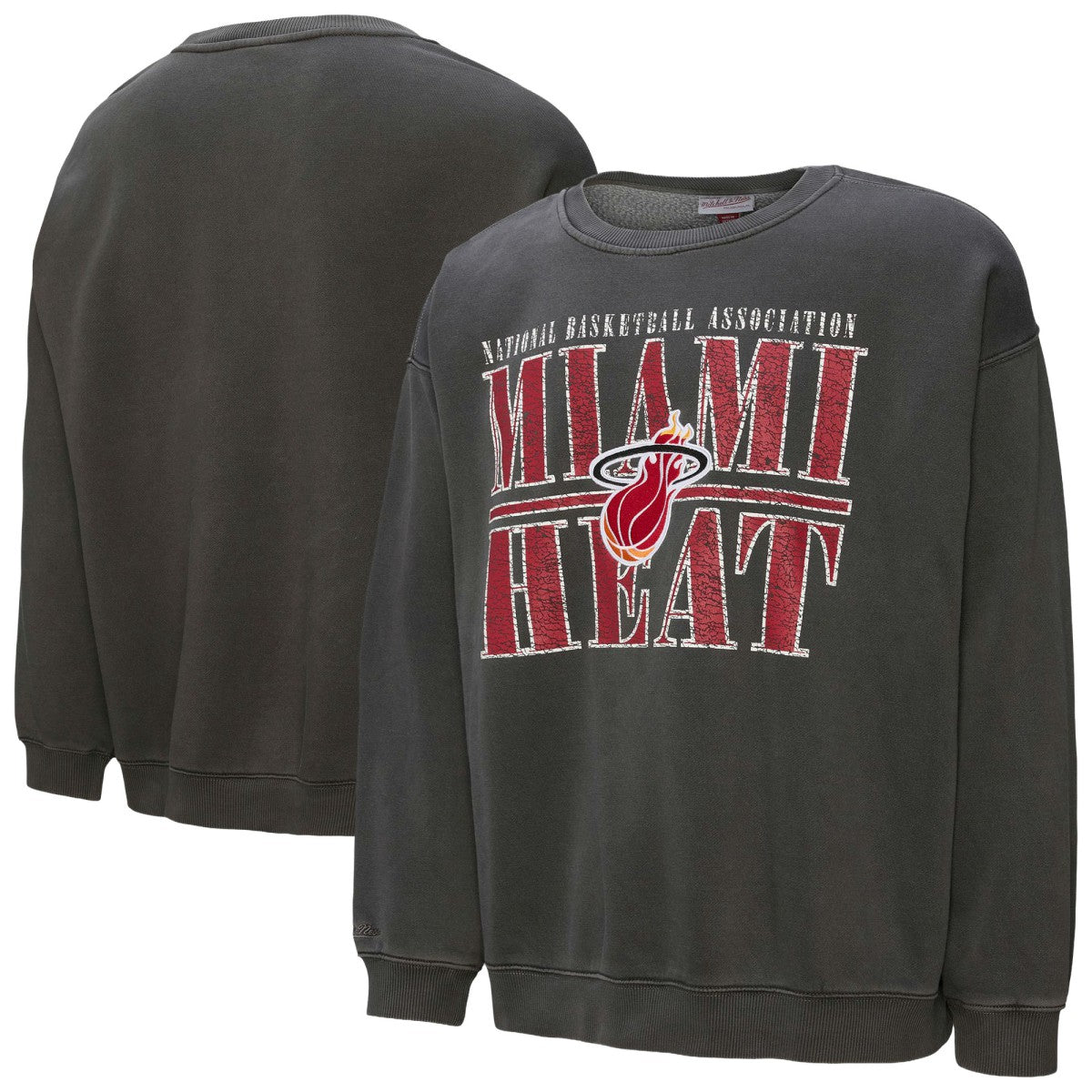 Mitchell & Ness Miami Heat NBA Downtown Collection Fleece Sweatshirt Black