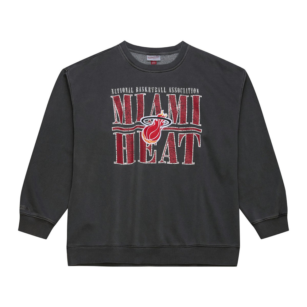 Mitchell & Ness Miami Heat NBA Downtown Collection Fleece Sweatshirt Black