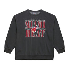 Mitchell & Ness Miami Heat NBA Downtown Collection Fleece Sweatshirt Black
